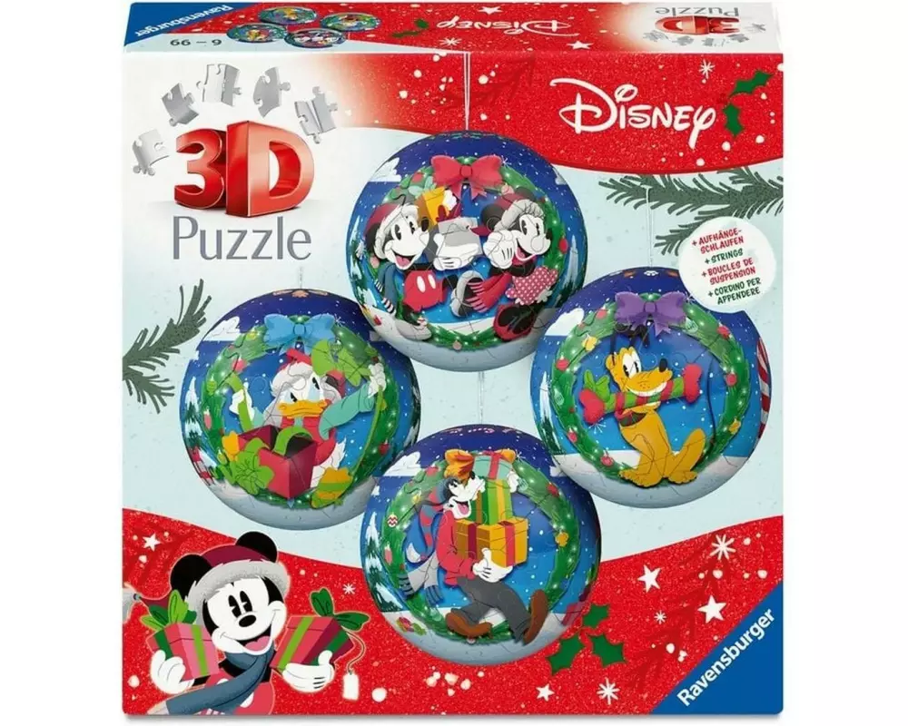 Ravensburger Holiday Baubles Disney 3D Puzzle-Ball-Set