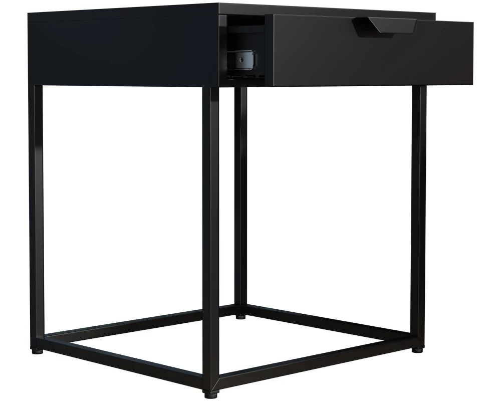 VCM Nachttisch Flokas S 43 x 50 cm, Schwarz