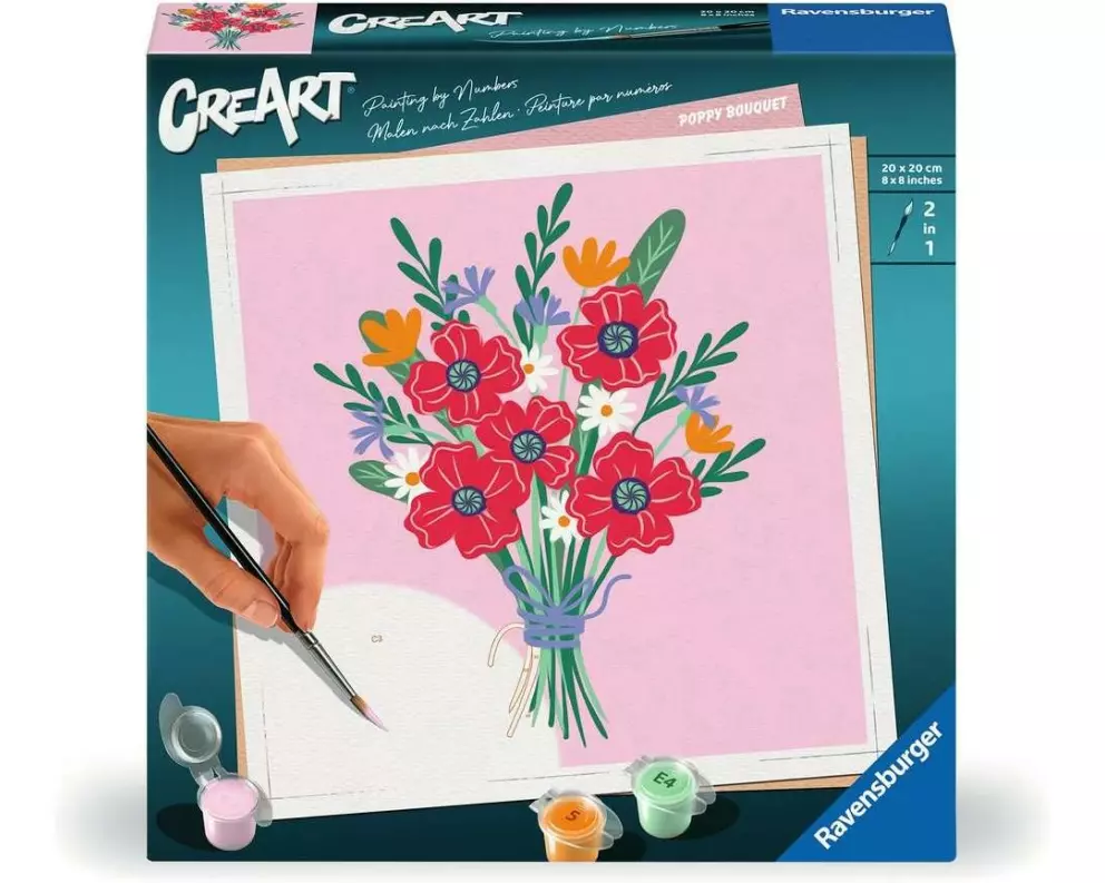 Ravensburger Malen nach Zahlen CreArt Poppy Bouquet