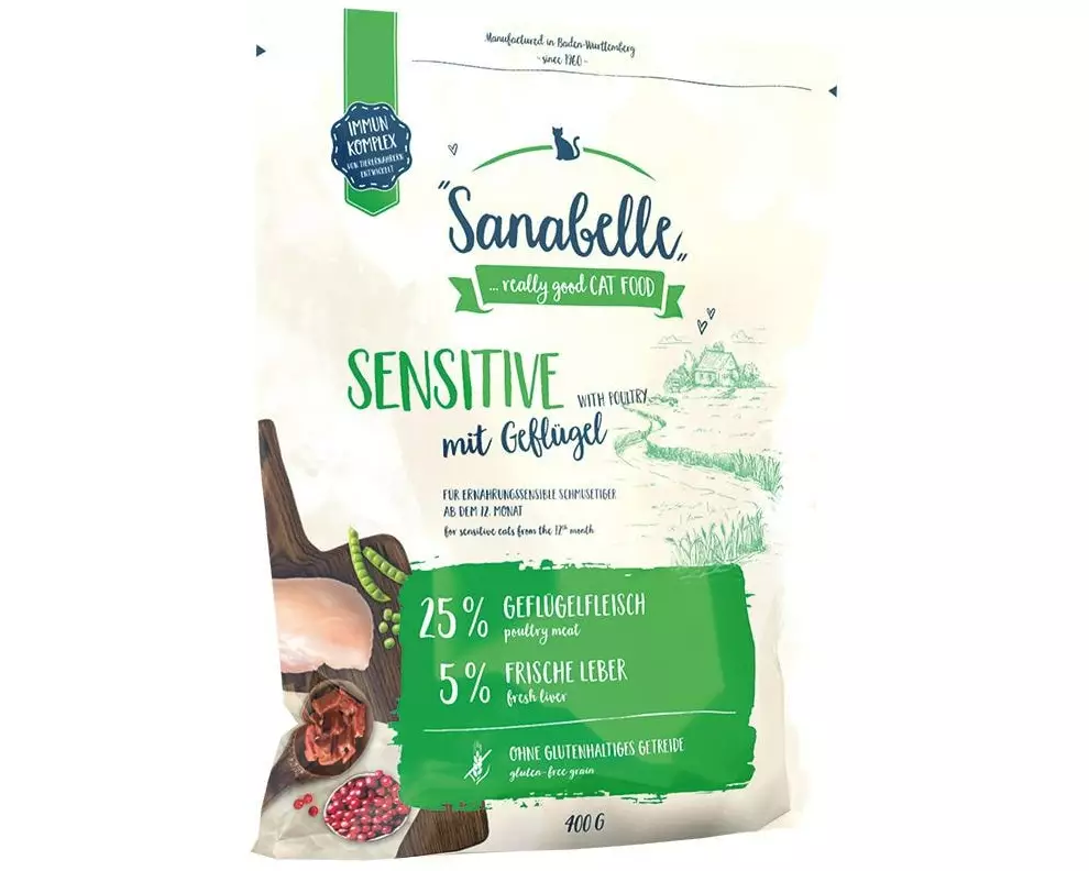 Sanabelle Trockenfutter Sensitive Geflügel, 0.4 kg