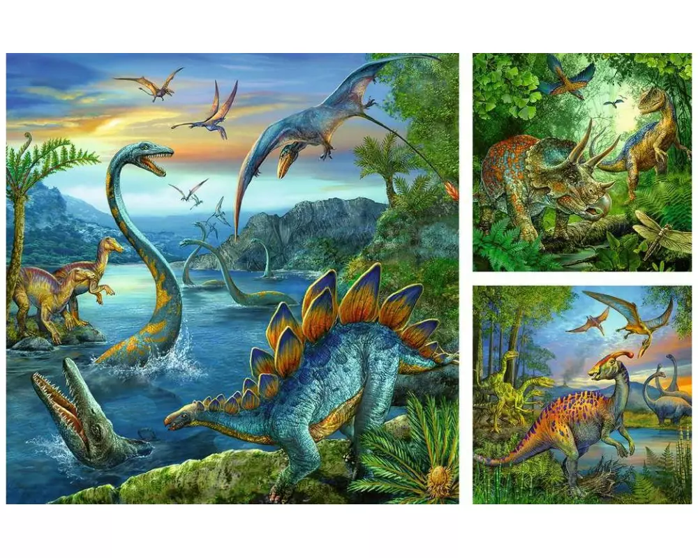 Ravensburger Puzzle Faszination Dinosaurier 3 x 49 Teile