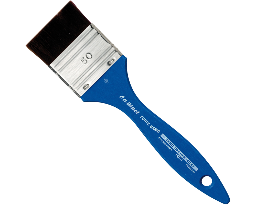 DA VINCI Flachpinsel Forte Basic VA-5074_50 Grösse 50, Synthetik