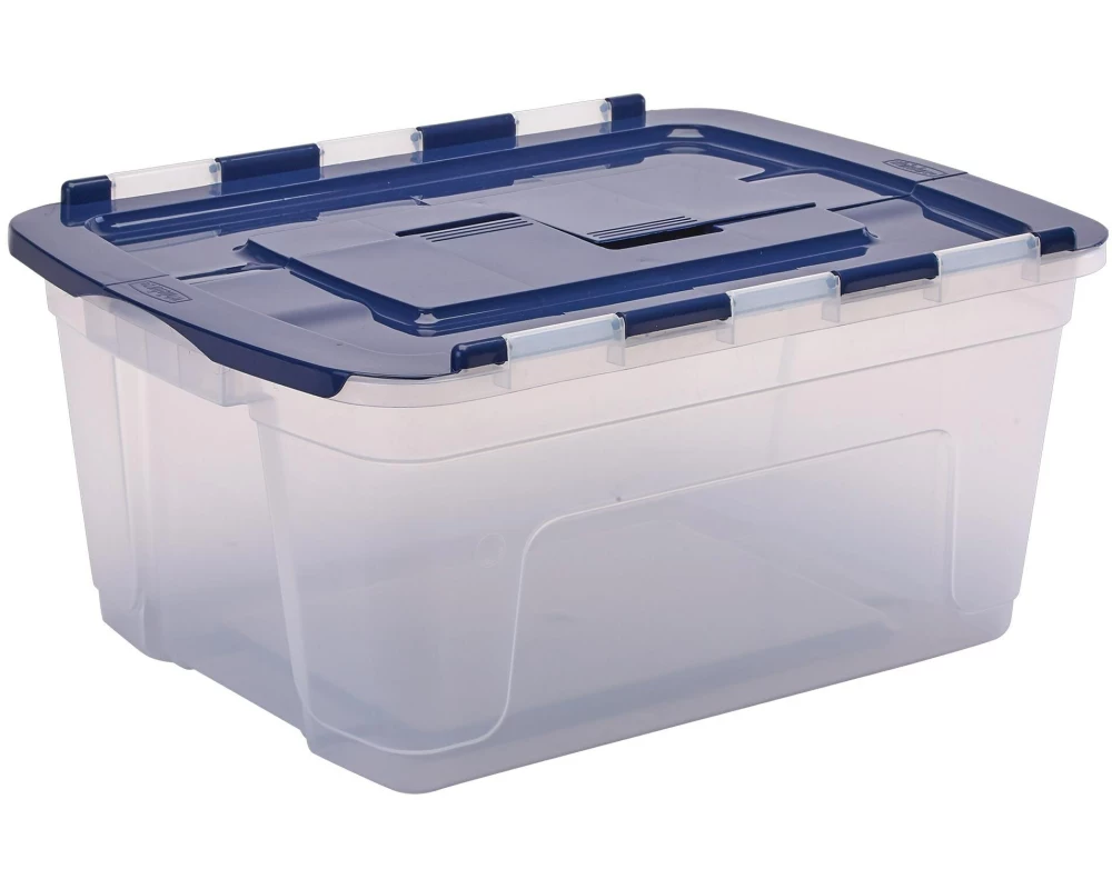 Fellowes Aufbewahrungsbox Bankers Box ProStore 45 l Blau/Transparent