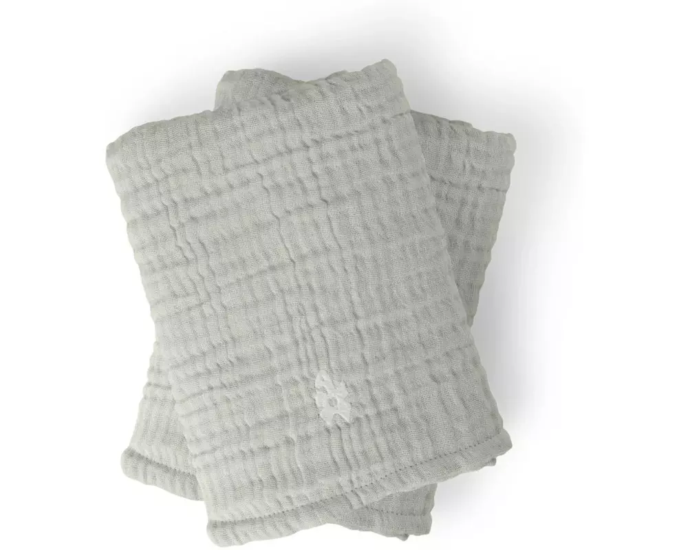 sebra Wickelunterlage 6-lagig Musselin Green, 2 Stück