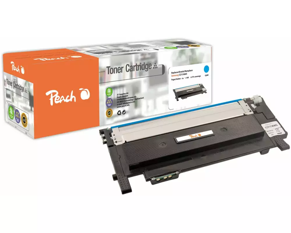 Peach Toner Samsung CLT-C406S Cyan