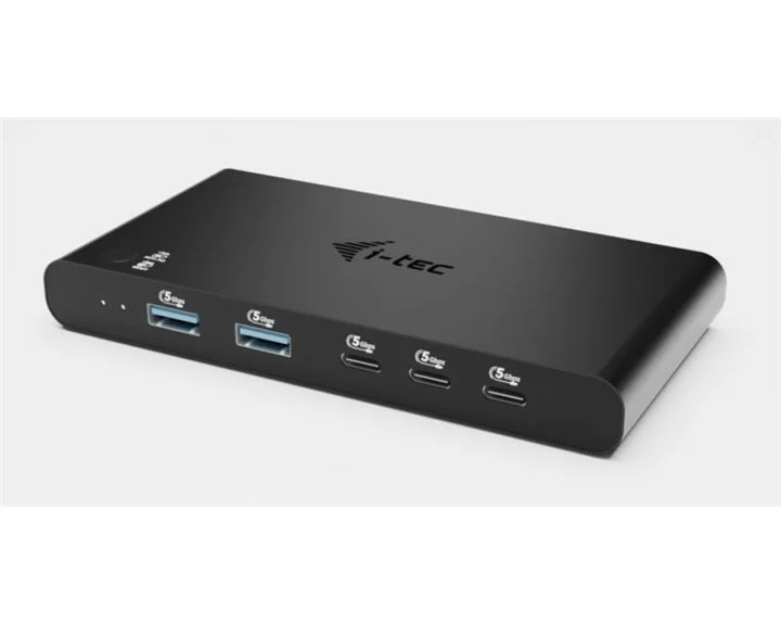 i-tec KVM Docking Station HDMI for 2 hosts, 1x HDMI, 3xUSB-C 3.2 Gen1, 2x USB-A 3.2 Gen 1, 1x 3.5mm Audio/Mic Power Delivery 2x 100W