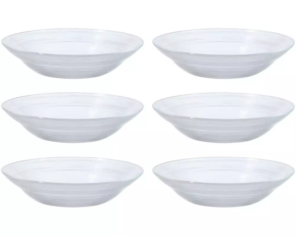 ArdaCam Suppen- & Pastateller Circle Ø 20 cm, 6 Stück, Transparent