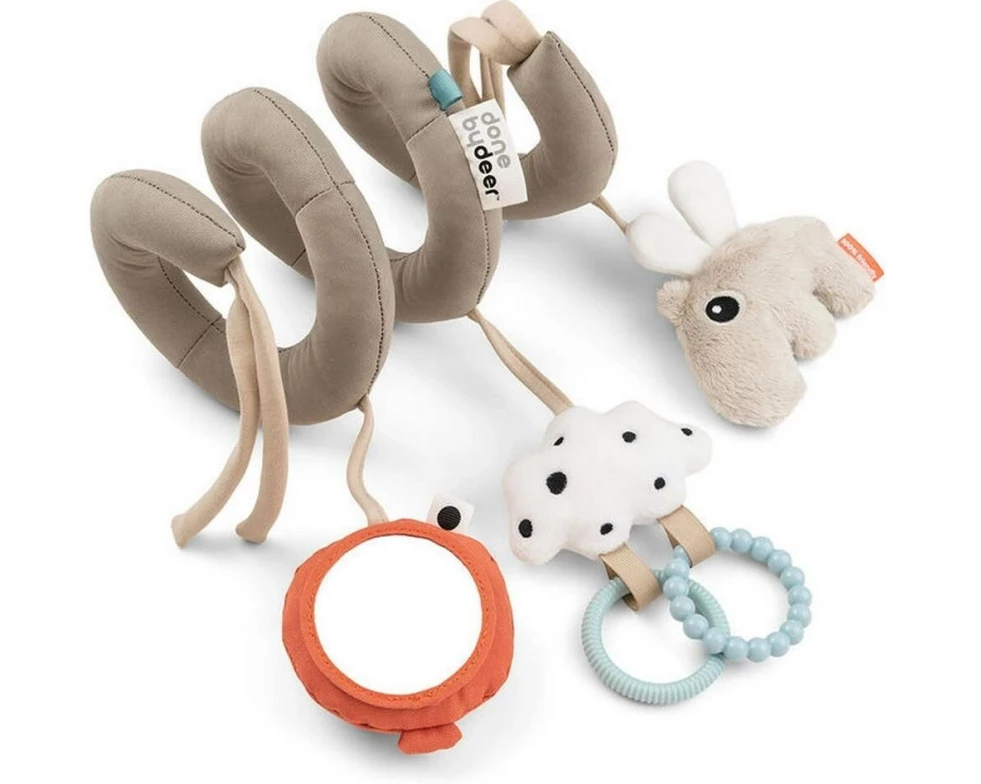 done by deer Kinderwagenspielzeug Activity Spirale Happy Clouds Sand