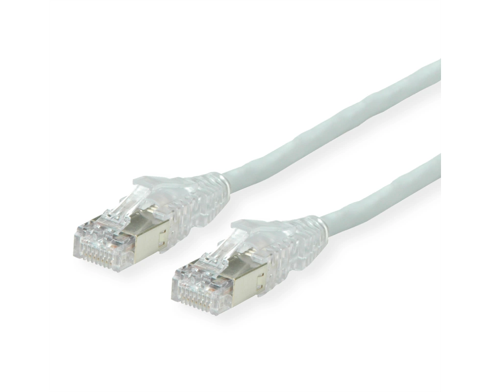 DÄTWYLER Patchkabel Cat.6A (Class EA) S/FTP, CU 7702 flex LSOH, AMP v2, gekreuzt, grau, 10 m