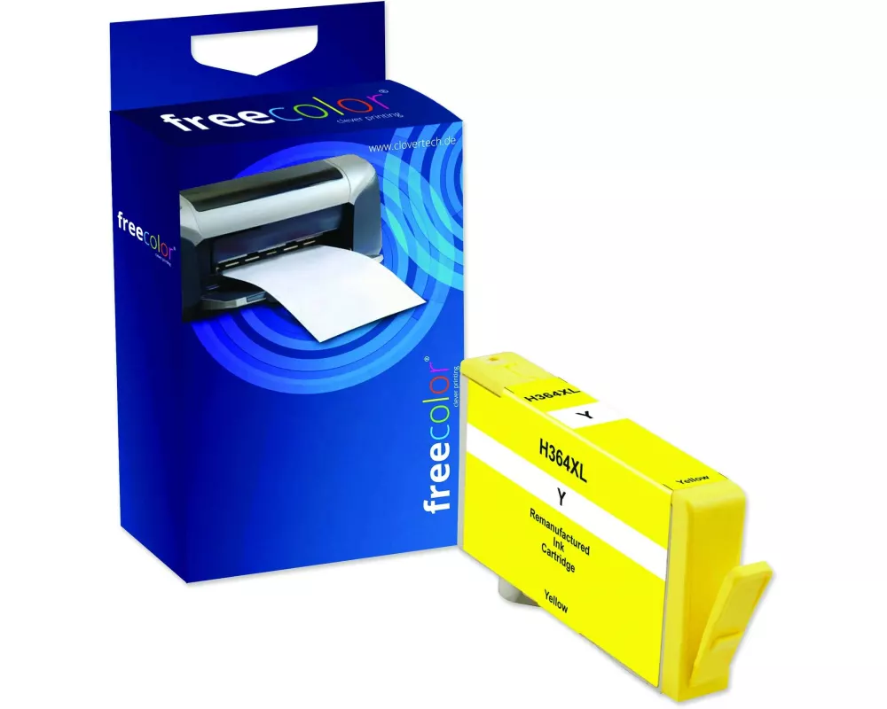 Freecolor Tinte HP No. 364 XL Yellow