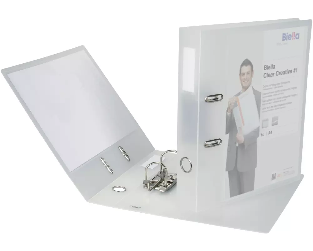 Biella Ordner Clear Creative A4 4 cm, Transparent