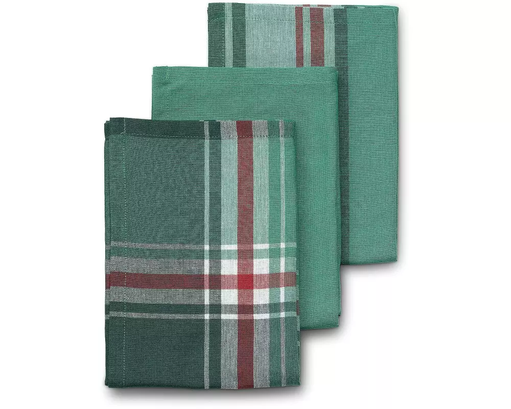 Kela Geschirrtuch-Set Pasado 3 Stück, Grün