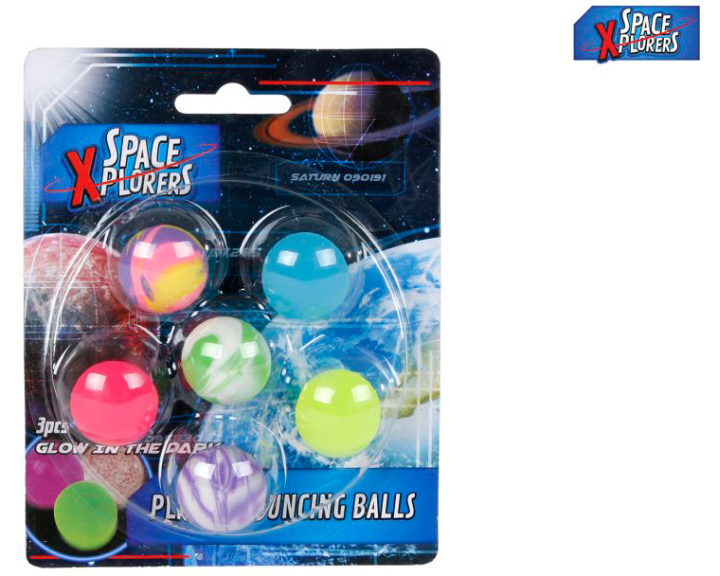 ROOST Hüpfball Space Xplorers 27mm 621767 Glow in the dark