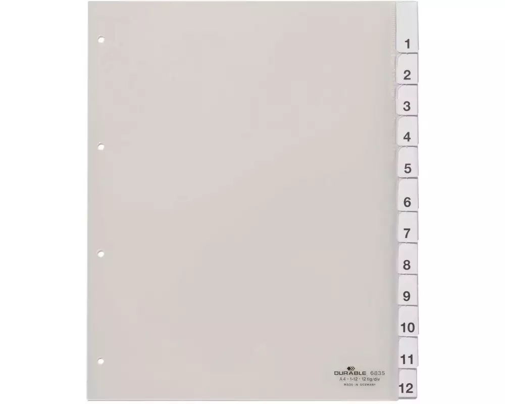 DURABLE Register A4 1-12