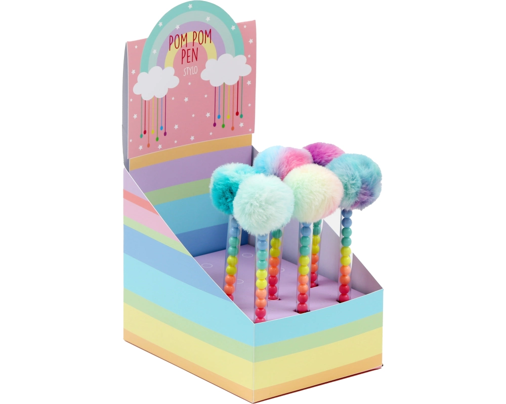 ROOST Kugelschreiber ST7254 Beads Pompom