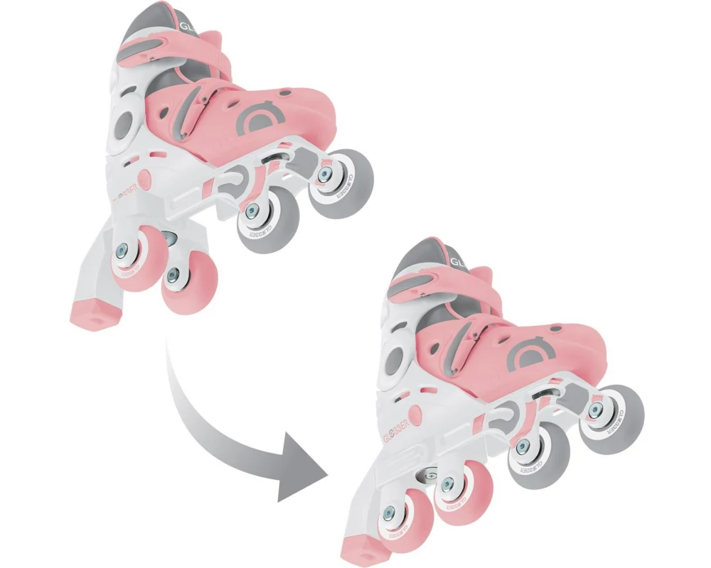 GLOBBER Inline-Skates 2 in 1 Gr. 30-33, Pastel Pink