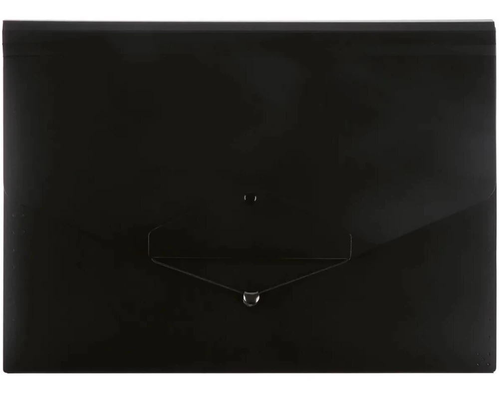 Büroline Fächermappe A4, 6-teilig, Schwarz