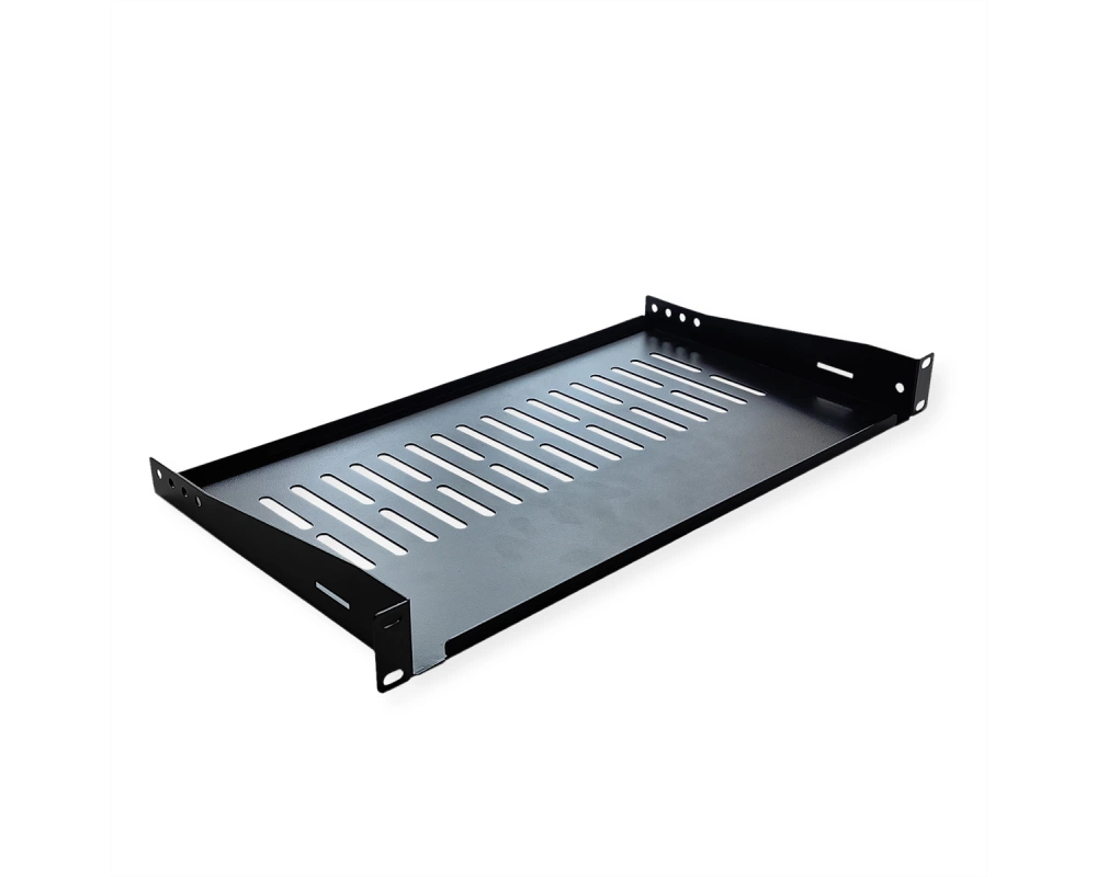 VALUE 19-Zoll-Geräteträger 1 HE, T: 250mm, max. 10 kg, U-Form, schwarz