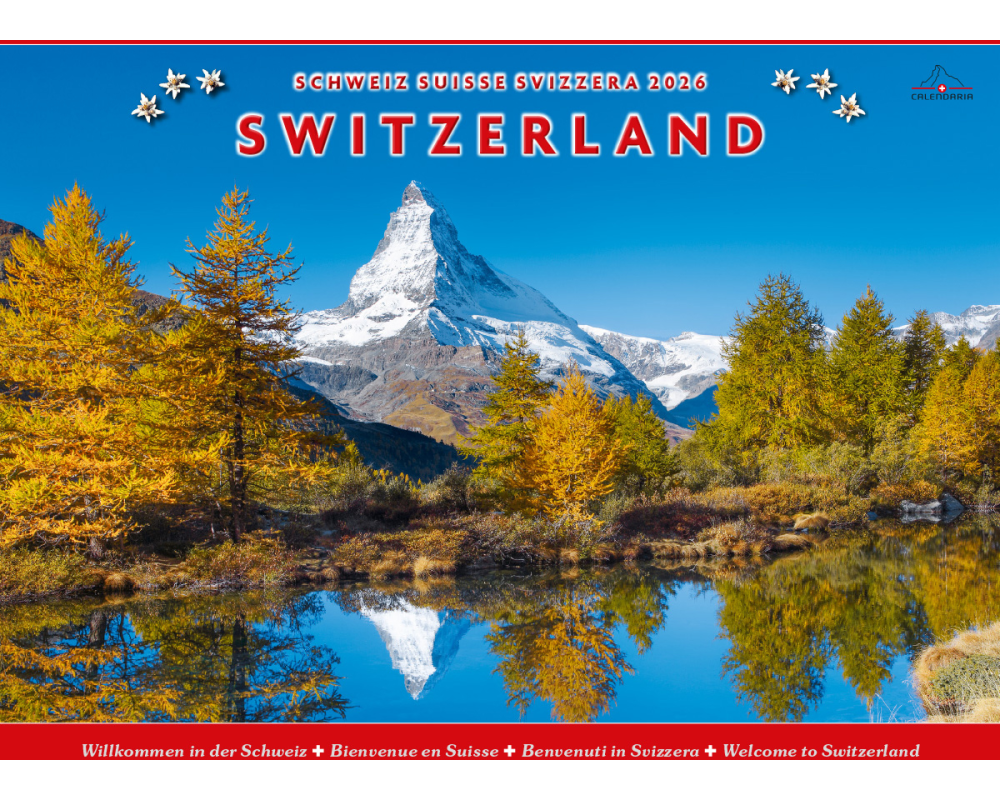 CALENDARIA Bildkalender 2026 9783036205076 Schweiz-Suisse ML 40x31cm