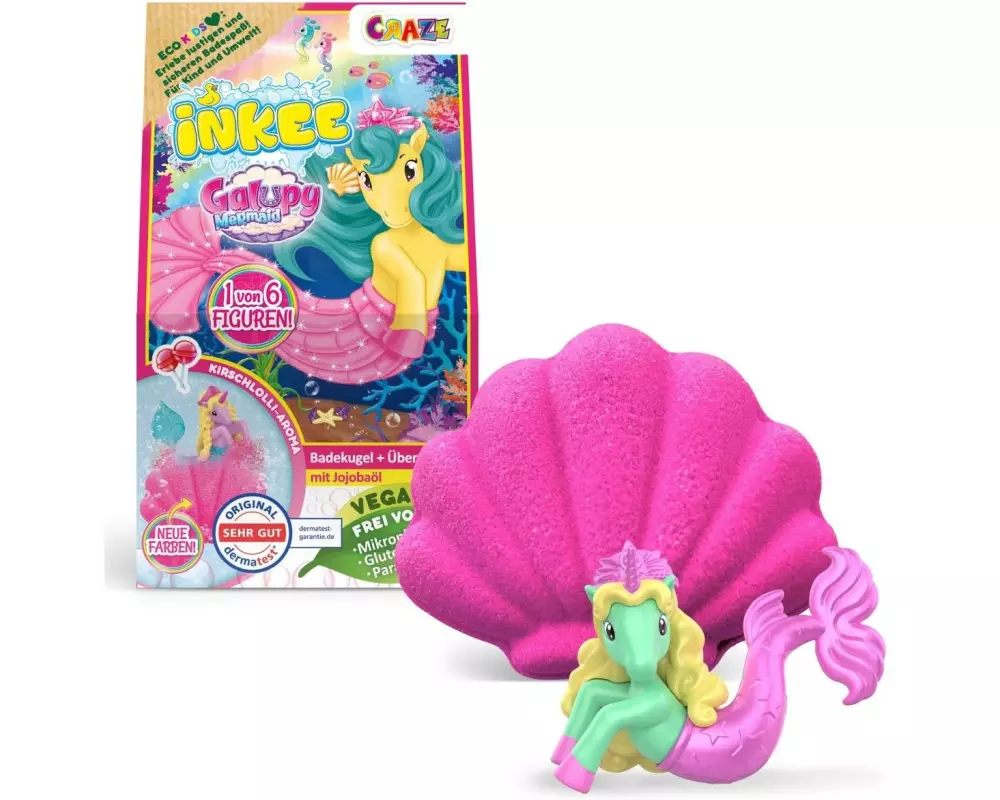 Craze Inkee Suprise Badebombe Galupy Mermaid Box Assortiert