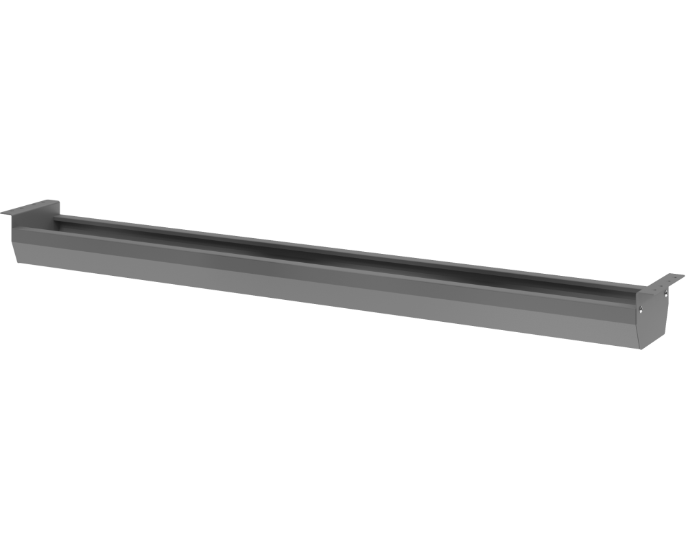 APOLLO Kabelwanne 126cm VK16/G graphit, für 160cm Tische