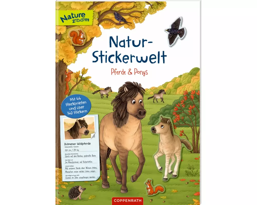 Natur-Stickerwelt - Pferde und Ponys