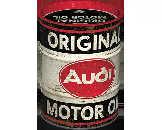 Spardose Ölfass. Audi / Original Motor Oil