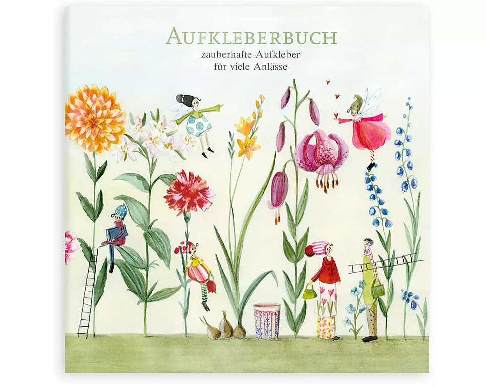 Aufkleberbuch. Floral