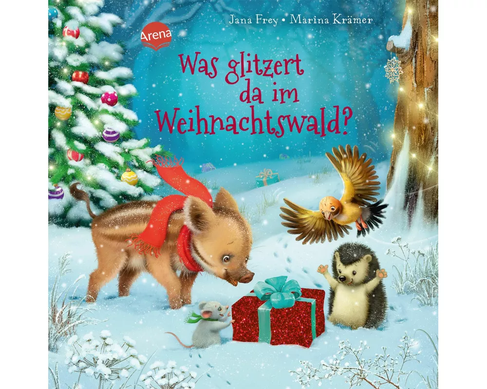 Was glitzert da im Weihnachtswald?