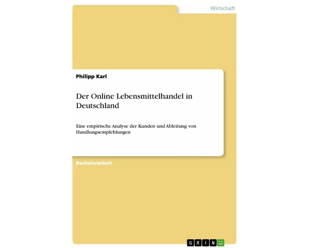 Der Online Lebensmittelhandel in Deutschland