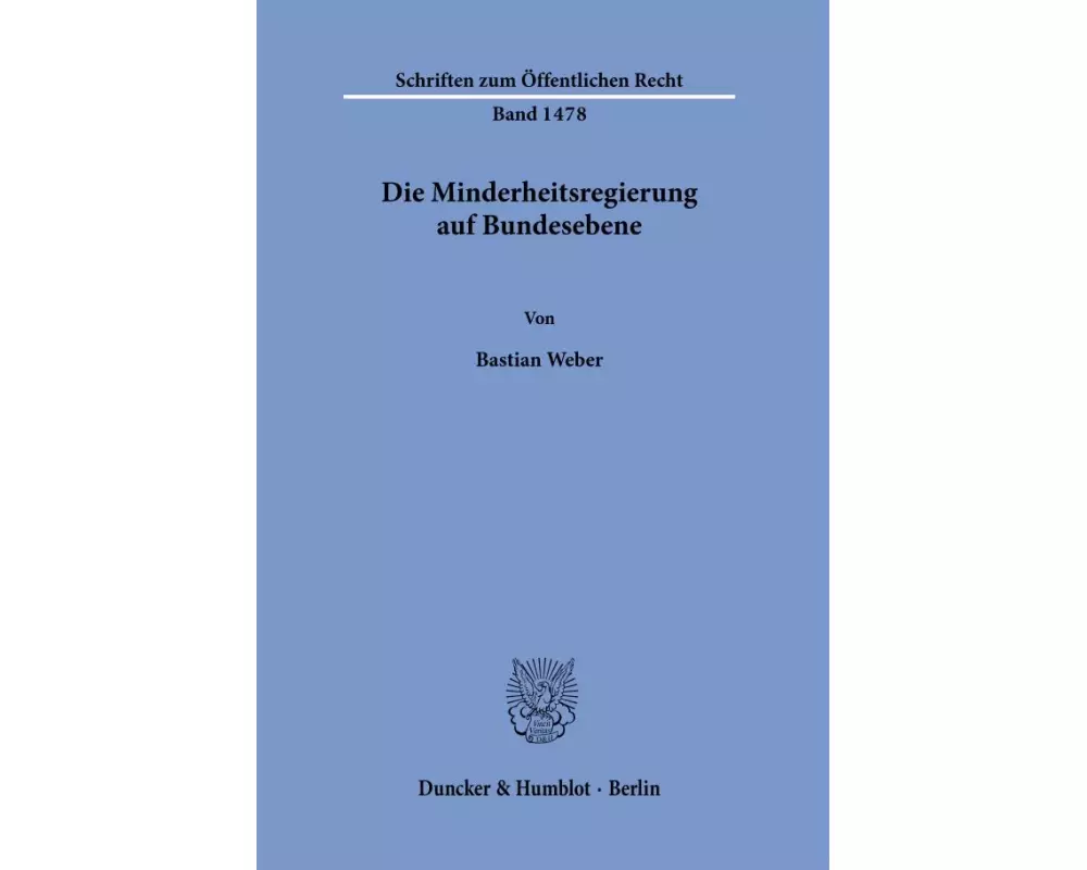 Die Minderheitsregierung auf Bundesebene