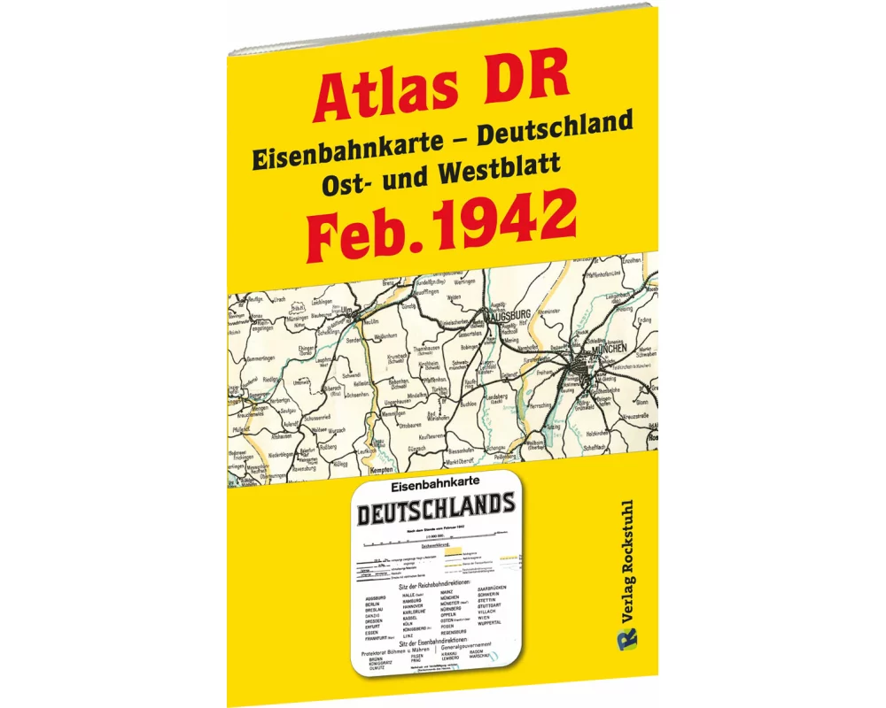 ATLAS DR Februar 1942 - Eisenbahnkarte Deutschland