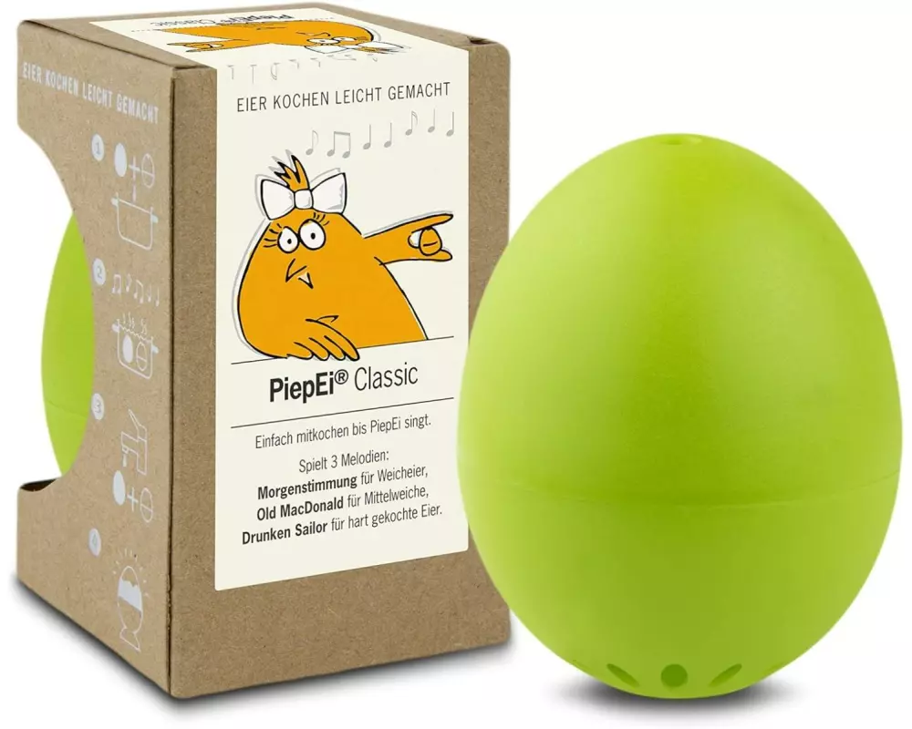 PiepEi Küchentimer Singende Eieruhr Classic, Hellgrün