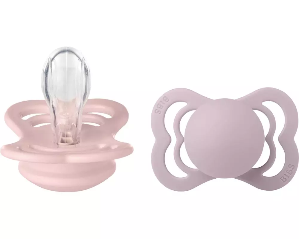 Bibs Supreme Silikon, Symmetrisch, 6-12 m, 2-pack