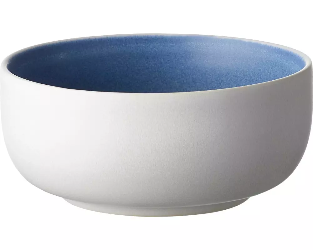 Studio Round Schale North 11 cm, 6 Stück, Blau/Weiss matt