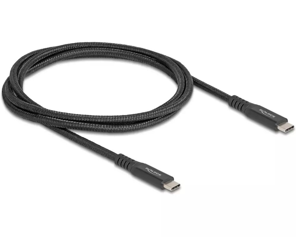 Delock USB4-Kabel Type-C Daten / Display / PCIe / PD 100W / 1 m