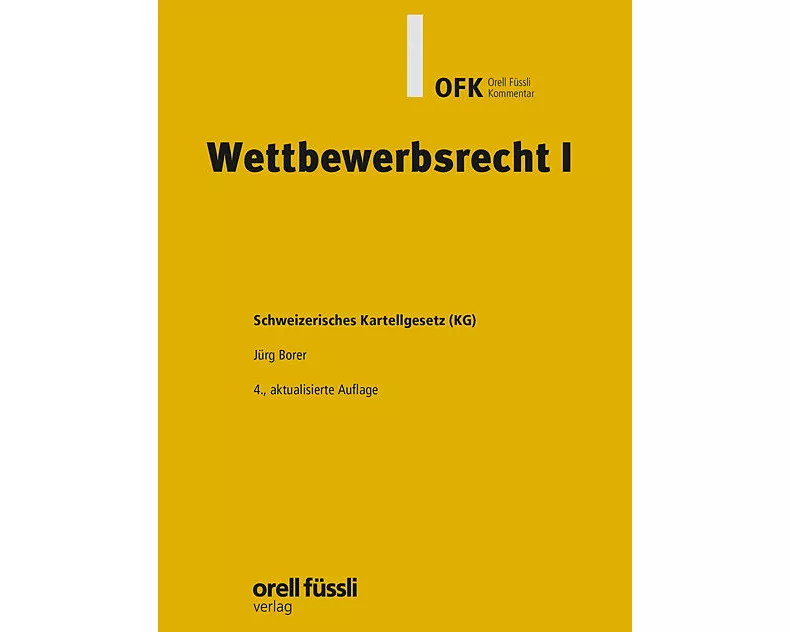 Wettbewerbsrecht I Kommentar