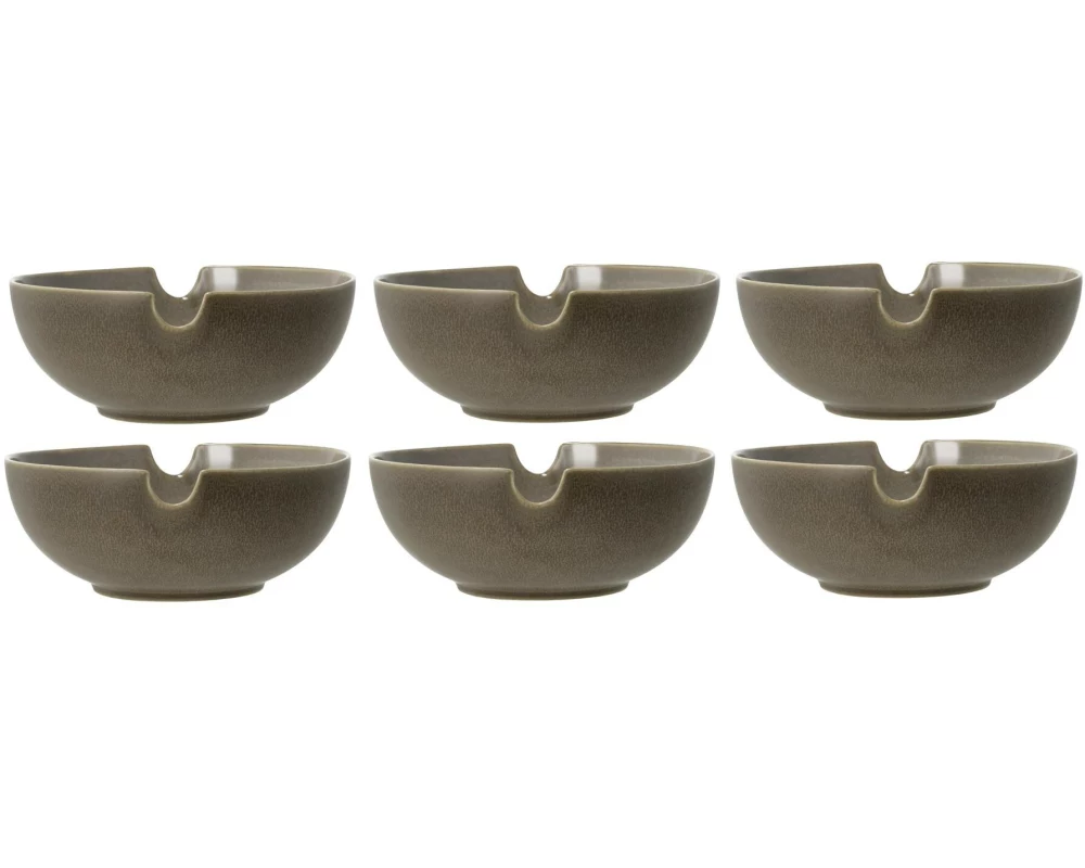 Villa Collection Ramenschale Shoku 18.5 cm, 6 Stück, Braun