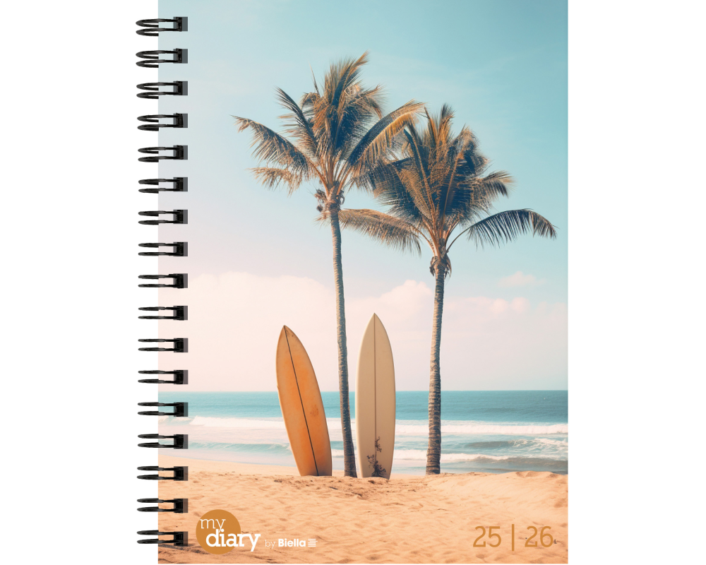 BIELLA Schüleragenda Beach 25/26 806517840026U 1W/2S 12x16.5cm