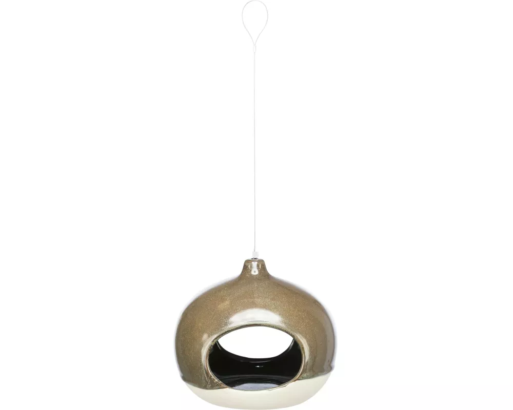 Trixie Futterspender Vogelfutter-Bowl, 120 ml, Keramik, Beige