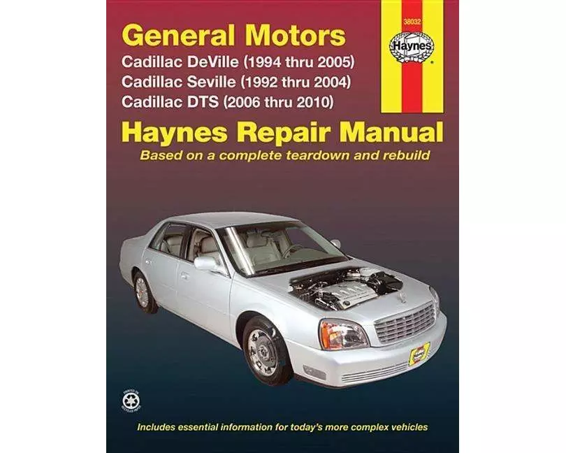 Cadillac DeVille (94-05), Seville (92-04), & DTS (06-10) Haynes Repair Manual (USA)