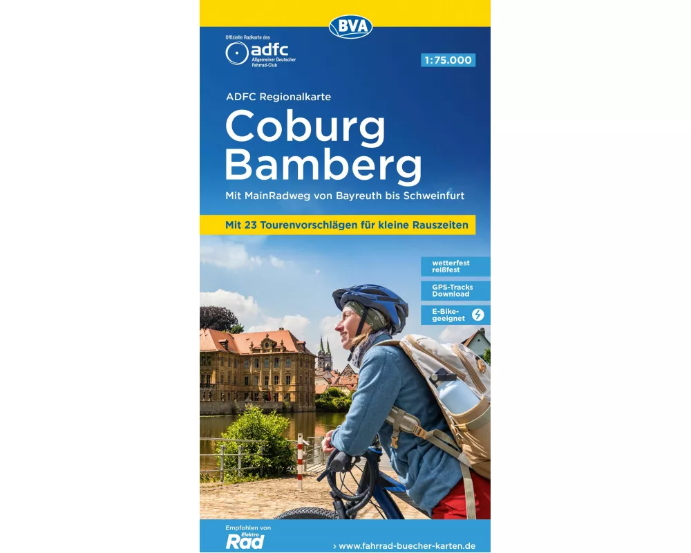 BVA ADFC Regionalkarte Coburg Bamberg 1:75.000
