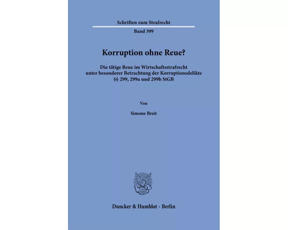 Korruption ohne Reue?