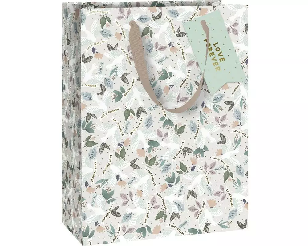 Stewo Geschenktasche Duva 23 x 13 x 30 cm, Hellgrau