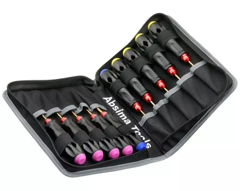 Absima Werkzeugtasche inkl. 10 Pro Tools Titanium Klingen
