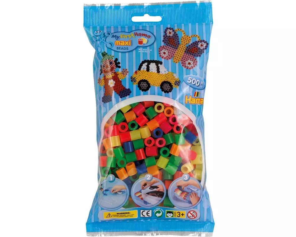 Hama Bügelperlen Neon 500 Stk. Mehrfarbig