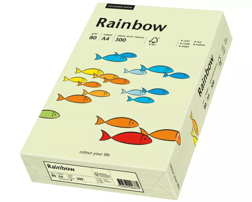 Rainbow Kopierpapier Rainbow 80 g/m² A4, Hellgrün