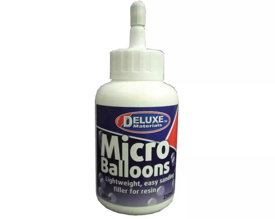 Deluxe Materials Spachtelmasse Microballoons 250 ml, Weiss