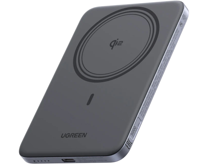 UGREEN MagFlow Air PB 5000mAh 20W 75984B Qi2,Wireless,Grey