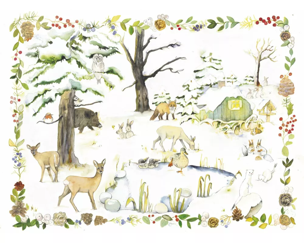 Adventskalender "Tiere am Winterteich"